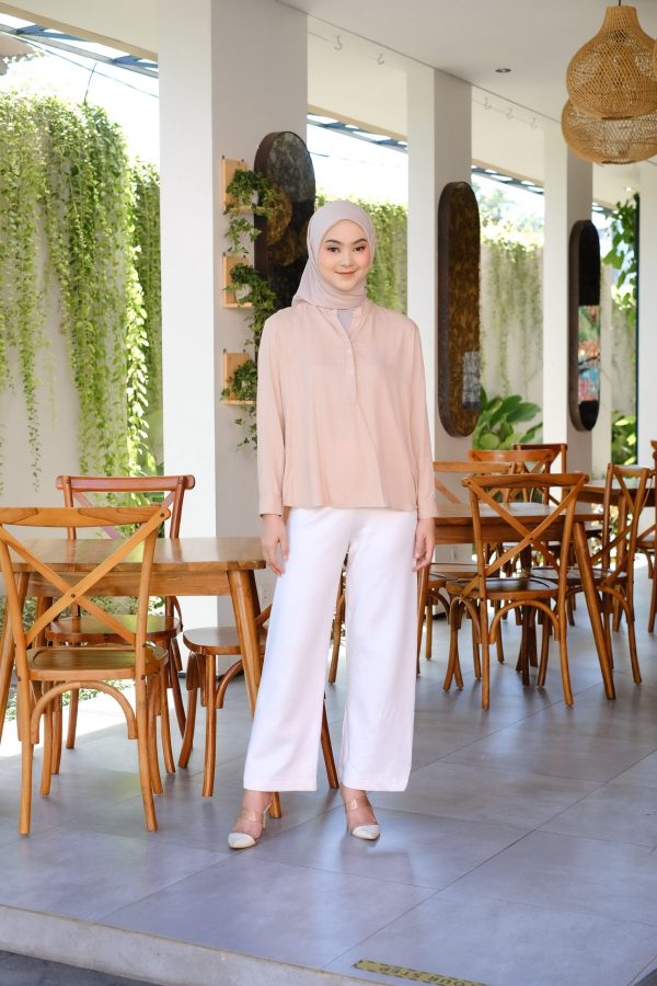 EFFORTLESS BANDED-COLLAR SHIRT-HIJAFERA