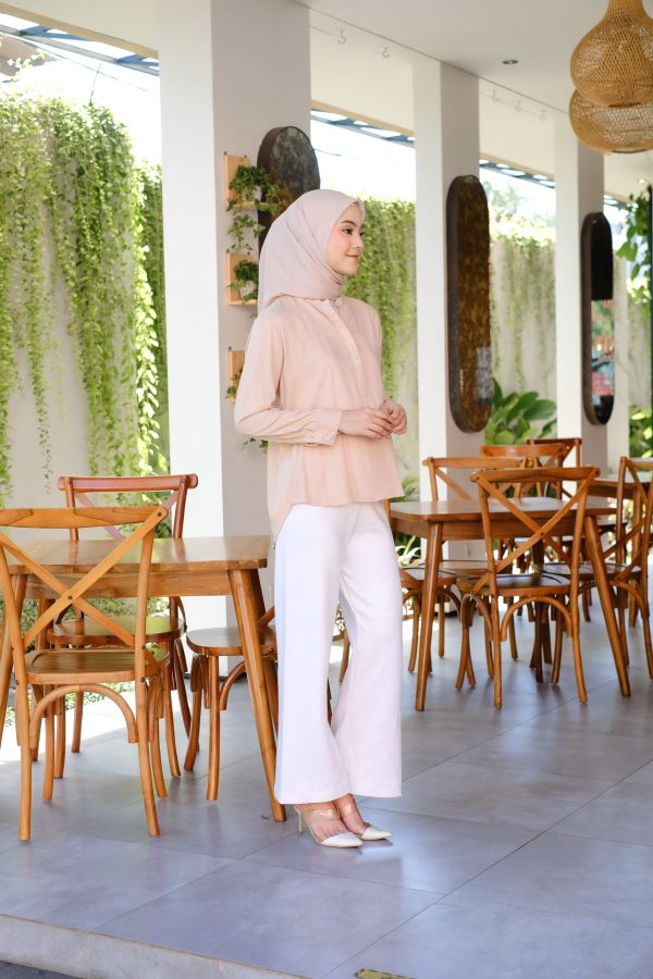EFFORTLESS BANDED-COLLAR SHIRT-HIJAFERA - Image 2
