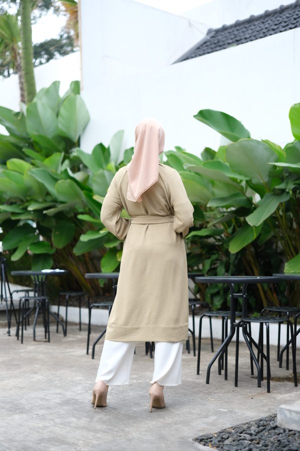ADJUSTABLE-WAIST TIE MIDI-HIJAFERA - Image 4